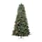6.5ft. Pre-Lit Frosted Dunton Spruce Medium Artificial Christmas Tree, Multicolor Lights